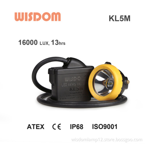 corded led miners cap lamp KL5M